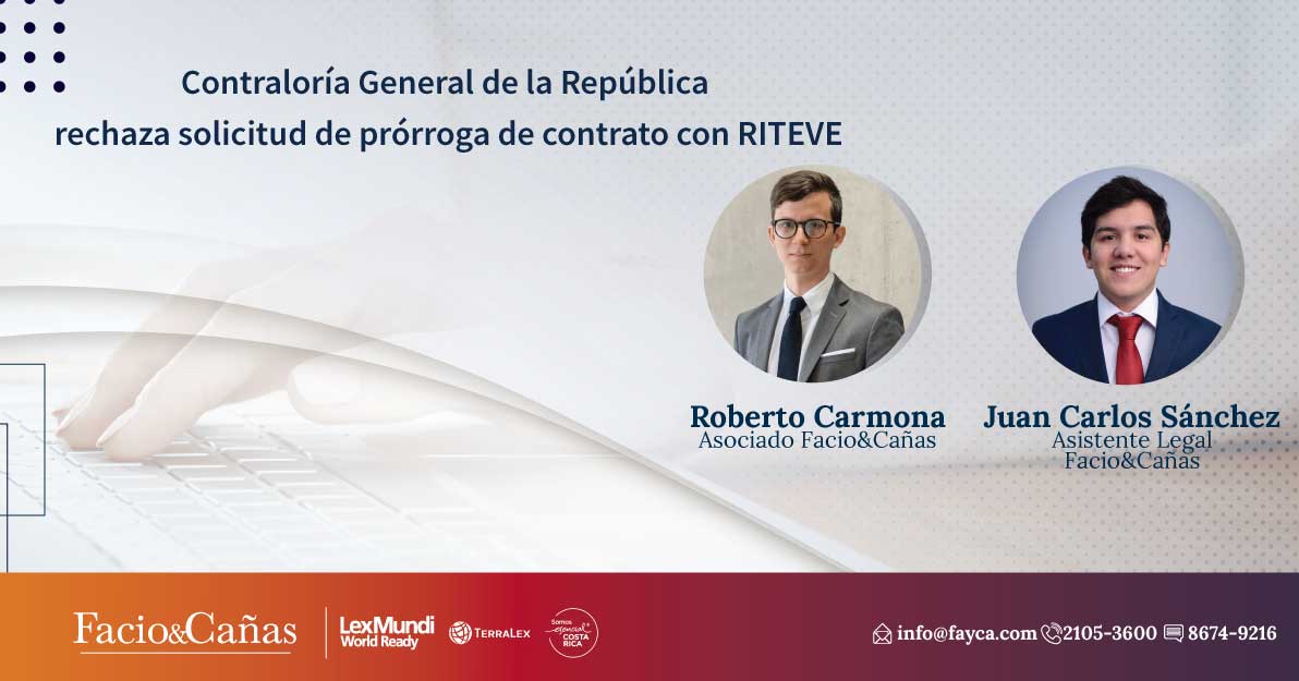 Contraloría General de la República rechaza solicitud de prórroga de contrato con RITEVE