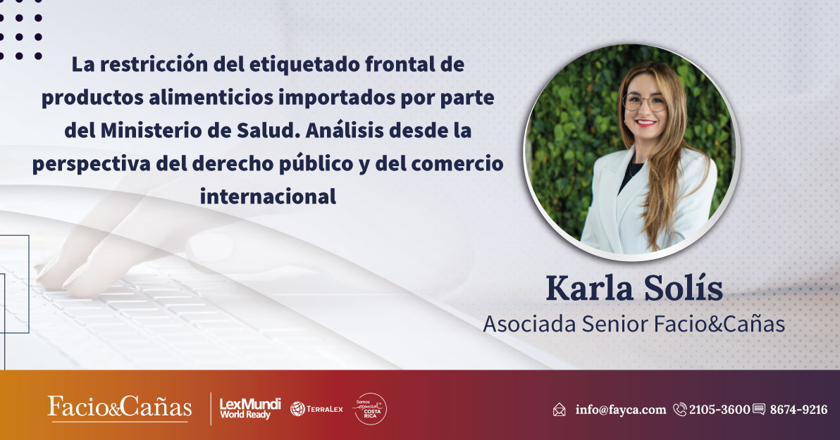 La restricción del etiquetado frontal de productos alimenticios importados por parte del Ministerio de Salud. Análisis desde la perspectiva del derecho público y del comercio internacional