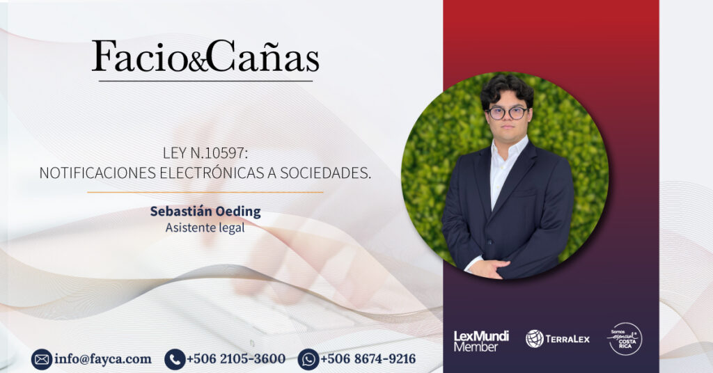 Ley N.10597: Notificaciones electrónicas a sociedades.