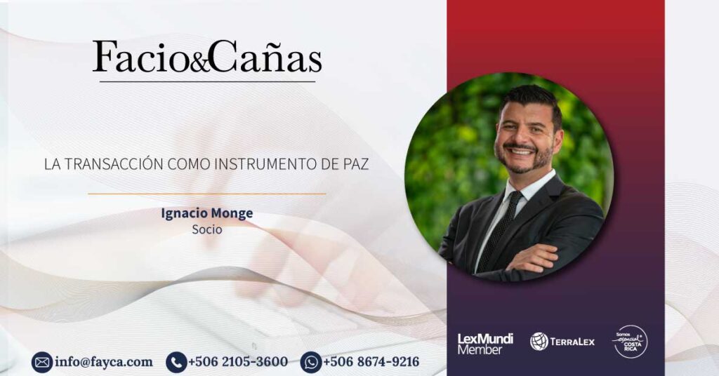 La transacción como instrumento de paz