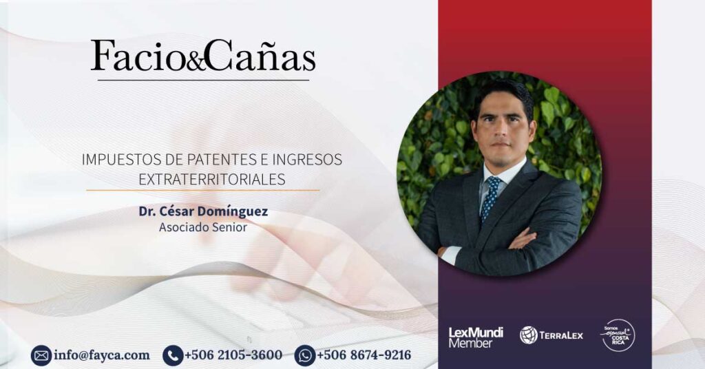 Impuestos de patentes e ingresos extraterritoriales